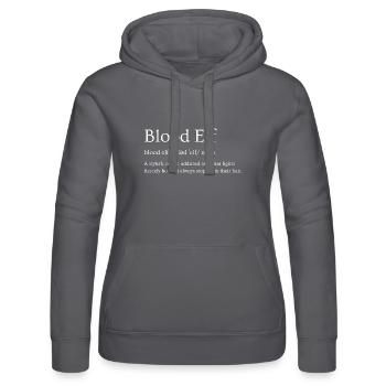 Blood Elf - Women’s Hooded Sweater by Russell - black - Front - Marisol (170cm)