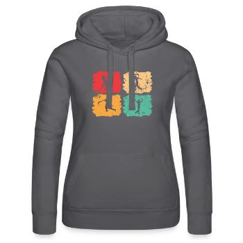 Pelote basque vintage retro - Sweat à capuche Russell Femme - noir - Devant - Marisol (170cm)