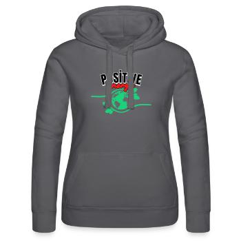 Positif - Sweat à capuche Russell Femme - noir - Devant - Marisol (170cm)