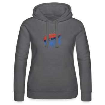 Gaming retro - Frauen Kapuzen Sweater von Russell - Schwarz - Vorne - Marisol (170cm)