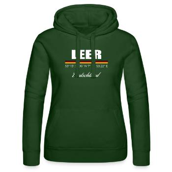Leer - Frauen Kapuzen Sweater von Russell - Flaschengrün - Vorne - Liana (172cm)