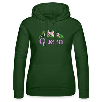 Queen - Sweat à capuche Russell Femme - vert bouteille - Devant - Liana (172cm)