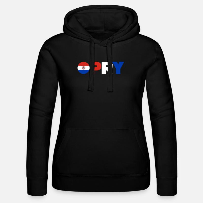 Paraguay - Sweat à capuche Russell Femme - noir