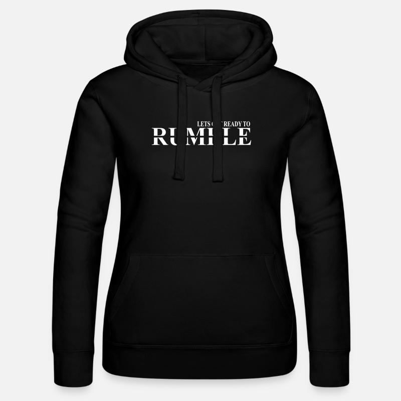 Préparez-vous à gronder, design minimal - Sweat à capuche Russell Femme - noir