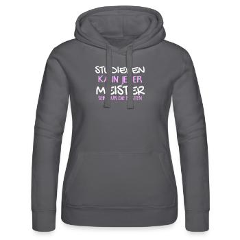 Studieren Kann Jeder - Meister Meisterprüfung - Frauen Kapuzen Sweater von Russell - Schwarz - Vorne - Marisol (170cm)