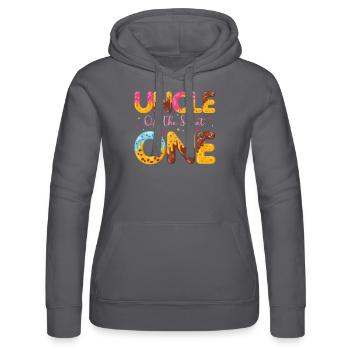 Onkel Der Süßen Bestreut Köstlichen Krapfen - Frauen Kapuzen Sweater von Russell - Schwarz - Vorne - Marisol (170cm)