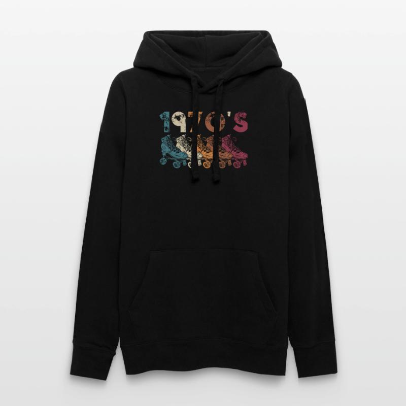 70s Rollerskate Rollerskating Women’s Hooded Sweater by Russell