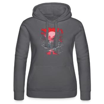 Geisha Kyoto Kimono Culture Sanctuaire Anime Samouraï - Sweat à capuche Russell Femme - noir - Devant - Marisol (170cm)