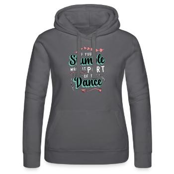 Mouvements de danse Si vous trébuchez, faites-le danser - Sweat à capuche Russell Femme - noir - Devant - Marisol (170cm)