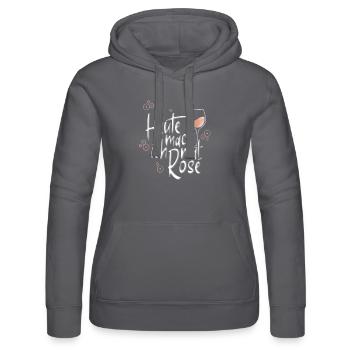 Lustiger Trinkspruch Rosé Wein - Frauen Kapuzen Sweater von Russell - Schwarz - Vorne - Marisol (170cm)
