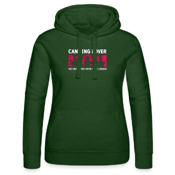Amant de la mise en conserve maman l’idole le mythe saison de la mise en conserve - Sweat à capuche Russell Femme - vert bouteille - Devant - Liana (172cm)