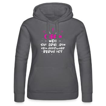 Chefin Spruch Familie Beruf Lustig Chefin Geschenk - Frauen Kapuzen Sweater von Russell - Schwarz - Vorne - Marisol (170cm)