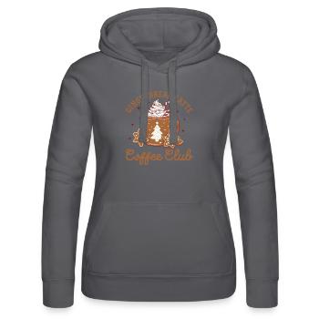 Lebkuchen Latte Kaffeeclub - Süß und Festlich - Frauen Kapuzen Sweater von Russell -  - Vorne - Marisol (170cm)