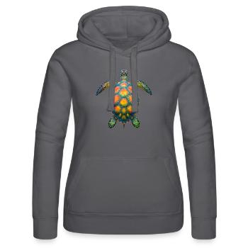 Amoureux des tortues de mer Motif safari animalier - Sweat à capuche Russell Femme - noir - Devant - Marisol (170cm)