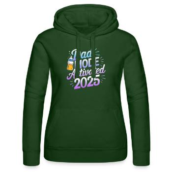 Mode papa activé 2025 - Sweat à capuche Russell Femme - vert bouteille - Devant - Liana (172cm)