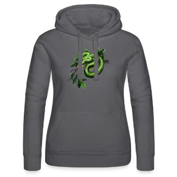 Arbre vert Python Serpents Amoureux Terrarium - Sweat à capuche Russell Femme - noir - Devant - Marisol (170cm)