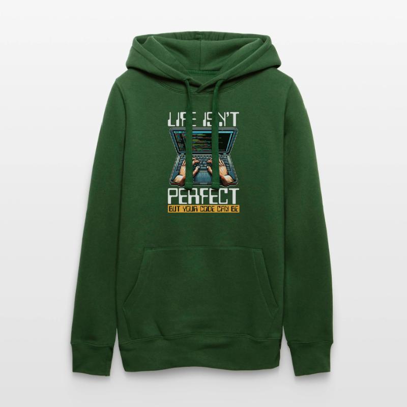 Coder Life Isn't Perfect But Your Code Developer Frauen Kapuzen Sweater von Russell