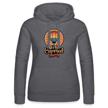 Hot Air Ballooning Let's Get Carried Ballooning - Frauen Kapuzen Sweater von Russell - Schwarz - Vorne - Marisol (170cm)
