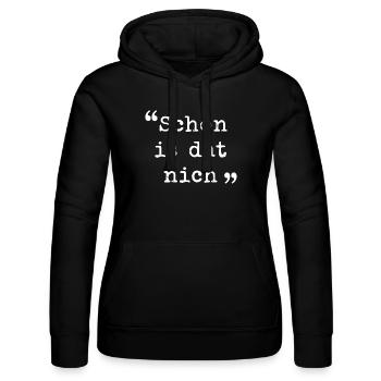 Ruhrpott Schön is dat nich Ruhrgebiet dialekt  - Frauen Kapuzen Sweater von Russell - Schwarz - Vorne - Marisol (170cm)