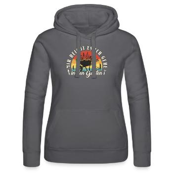 Garten Gärtner Mir Reicht Es Ich Geh In Den Garten - Frauen Kapuzen Sweater von Russell -  - Vorne - Marisol (170cm)