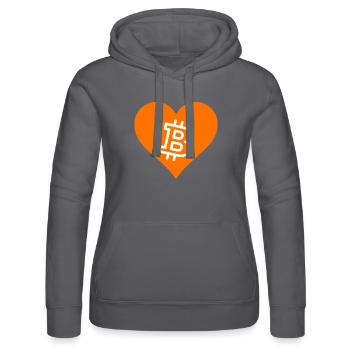 Bitcoin Crypto Cryptocurrency Splash - Women’s Hooded Sweater by Russell - black - Front - Marisol (170cm)