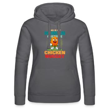 Chicken Nugget - Frauen Kapuzen Sweater von Russell - Schwarz - Vorne - Marisol (170cm)