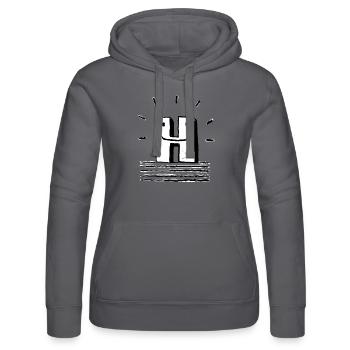 H - Frauen Kapuzen Sweater von Russell - Schwarz - Vorne - Marisol (170cm)