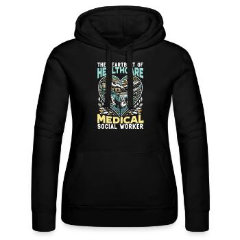 Sozialarbeiter Beruf Beruf Sozial - Frauen Kapuzen Sweater von Russell - Schwarz - Vorne - Marisol (170cm)