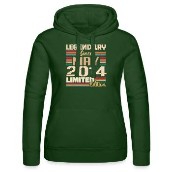 Mai 2014 Mai - Jubilé Mai 2014 - Sweat à capuche Russell Femme - vert bouteille - Devant - Liana (172cm)