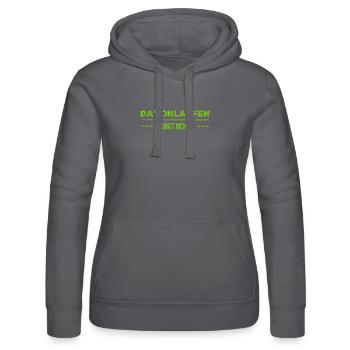 davonlaufen bringt nichts - Frauen Kapuzen Sweater von Russell - Schwarz - Vorne - Marisol (170cm)
