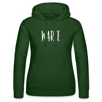 stop - Frauen Kapuzen Sweater von Russell - Flaschengrün - Vorne - Liana (172cm)