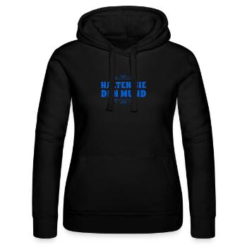 seien sie ruhig - Frauen Kapuzen Sweater von Russell - Schwarz - Vorne - Marisol (170cm)