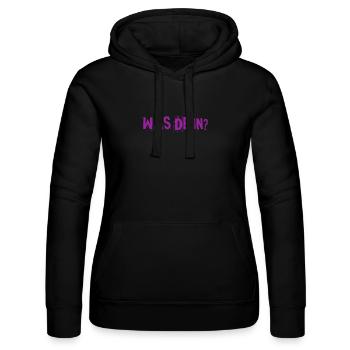 gibt es denn Probleme? - Frauen Kapuzen Sweater von Russell - Schwarz - Vorne - Marisol (170cm)