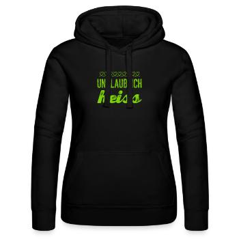 ich bin anmutig - Frauen Kapuzen Sweater von Russell - Schwarz - Vorne - Marisol (170cm)