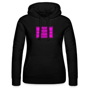hast du Redebedarf? - Frauen Kapuzen Sweater von Russell - Schwarz - Vorne - Marisol (170cm)