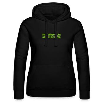magere Erinnerungen - Frauen Kapuzen Sweater von Russell - Schwarz - Vorne - Marisol (170cm)