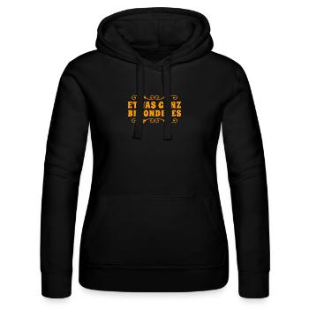 I won't exist again - Women’s Hooded Sweater by Russell - black - Front - Marisol (170cm)