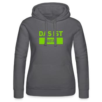 wir wurden sabotiert - Frauen Kapuzen Sweater von Russell - Schwarz - Vorne - Marisol (170cm)