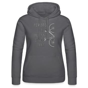 PROPULSÉ PAR L’HOMME DEPUIS 1853 - Sweat à capuche Russell Femme - noir - Devant - Marisol (170cm)
