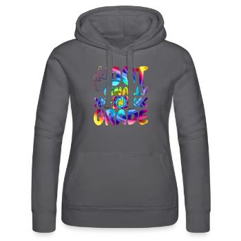 Peace Out Endlich Grundschüler Der 2. Klasse - Frauen Kapuzen Sweater von Russell - Schwarz - Vorne - Marisol (170cm)