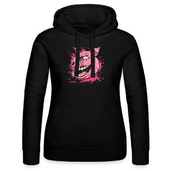 Ein wirklich gemeines Schwein - Frauen Kapuzen Sweater von Russell - Schwarz - Vorne - Marisol (170cm)