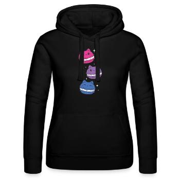 Bisexual - Bisexual Pride - Bisexual Flag - Frauen Kapuzen Sweater von Russell - Schwarz - Vorne - Marisol (170cm)