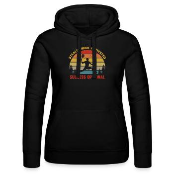Pickleball - Pickleball Player - Pickleball Team - Women’s Hooded Sweater by Russell - black - Front - Marisol (170cm)