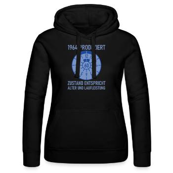 HU Zustand entspricht Alter und Laufleistung Auto - Frauen Kapuzen Sweater von Russell - Schwarz - Vorne - Marisol (170cm)