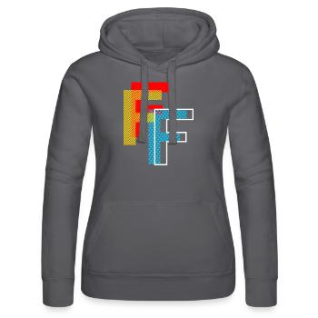 Das F - Frauen Kapuzen Sweater von Russell - Schwarz - Vorne - Marisol (170cm)