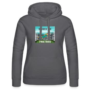 Endgegner: Torwart - Frauen Kapuzen Sweater von Russell - Schwarz - Vorne - Marisol (170cm)