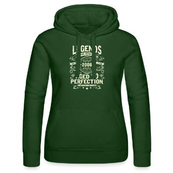 17 ans - Né en 2006 Cadeau - Sweat à capuche Russell Femme - vert bouteille - Devant - Liana (172cm)