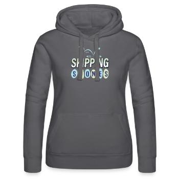 Skipping Stones - Frauen Kapuzen Sweater von Russell - Schwarz - Vorne - Marisol (170cm)