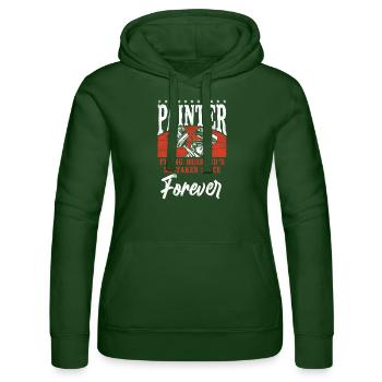 House Painter Decorator Painter - Women’s Hooded Sweater by Russell - bottle green - Front - Liana (172cm)