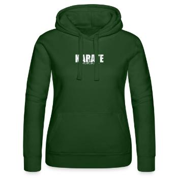Karaté Judan Arts martiaux japonais - Sweat à capuche Russell Femme - vert bouteille - Devant - Liana (172cm)
